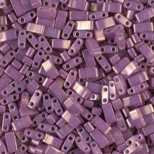 Miyuki half tila 5x2.4mm beads - Opaque dark orchid luster HTL-1867